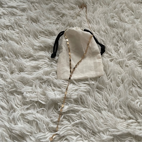 3/$25 Gold Tone Lariat Necklace - Picture 2 of 4